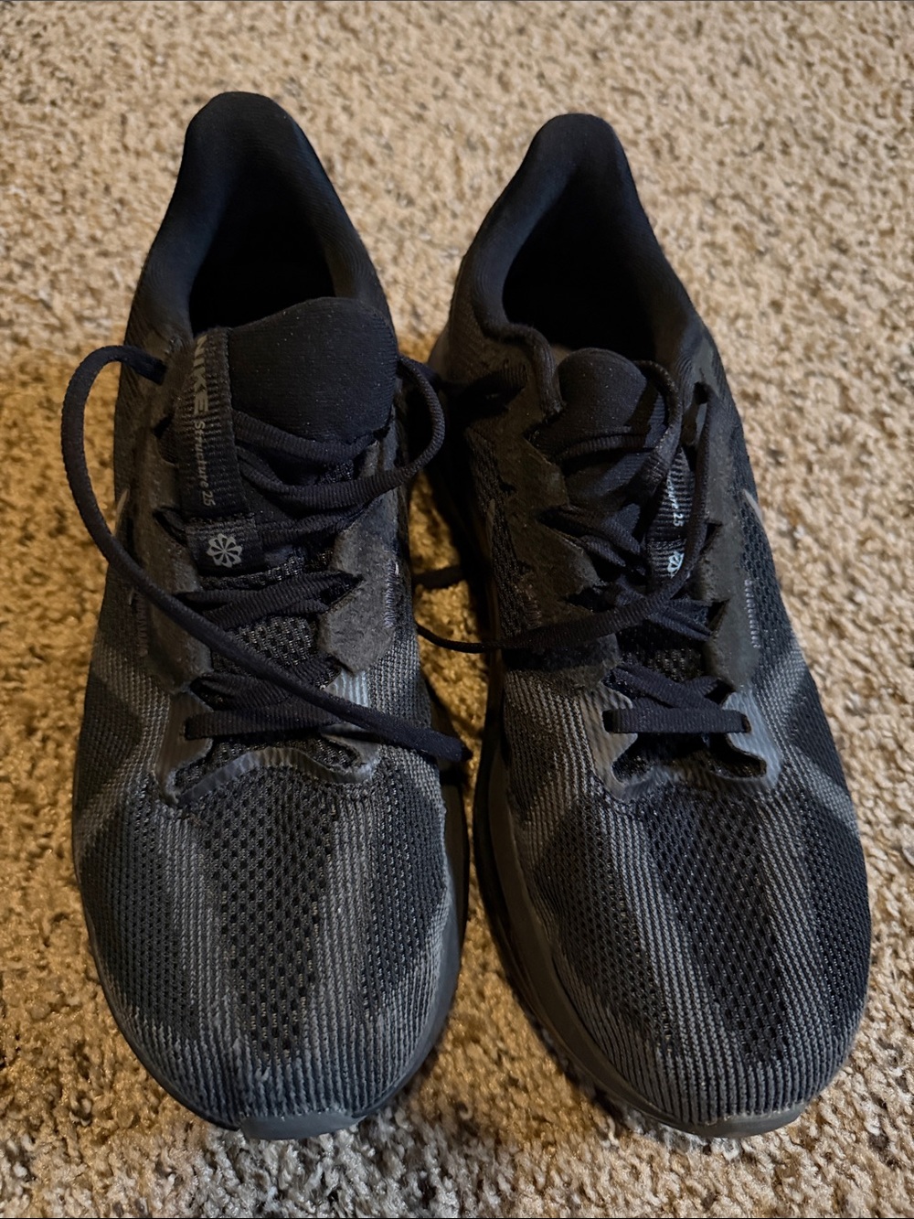 Nike Men's Black Athletic Running Shoes
